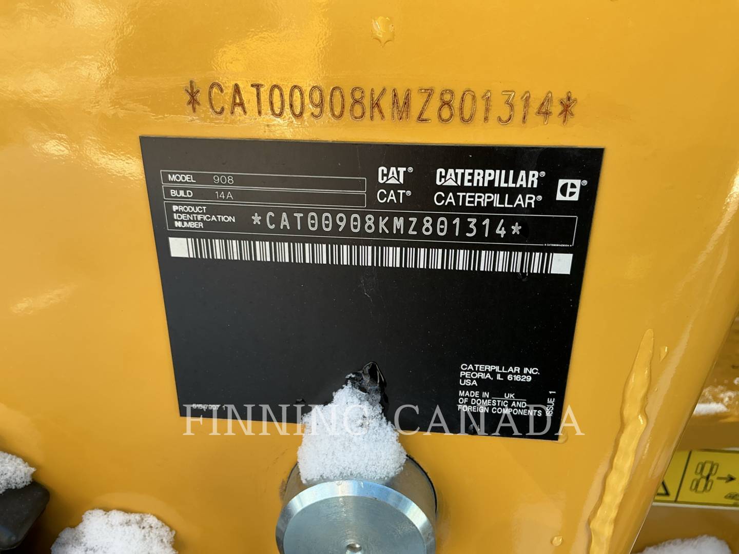 Cat 908-14, Wheel Loader, 383 hours, S/N: MZ801314, 2025 - Image 6