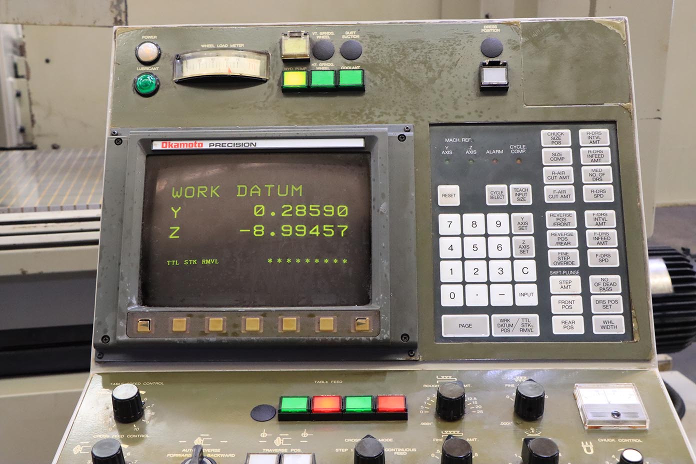 24" x 60" Okamoto #ACC-2460ST, CNC surface grinder, 20" x 3" x 8" wheel, Fanuc 21-G, servo ballscrews - Image 2