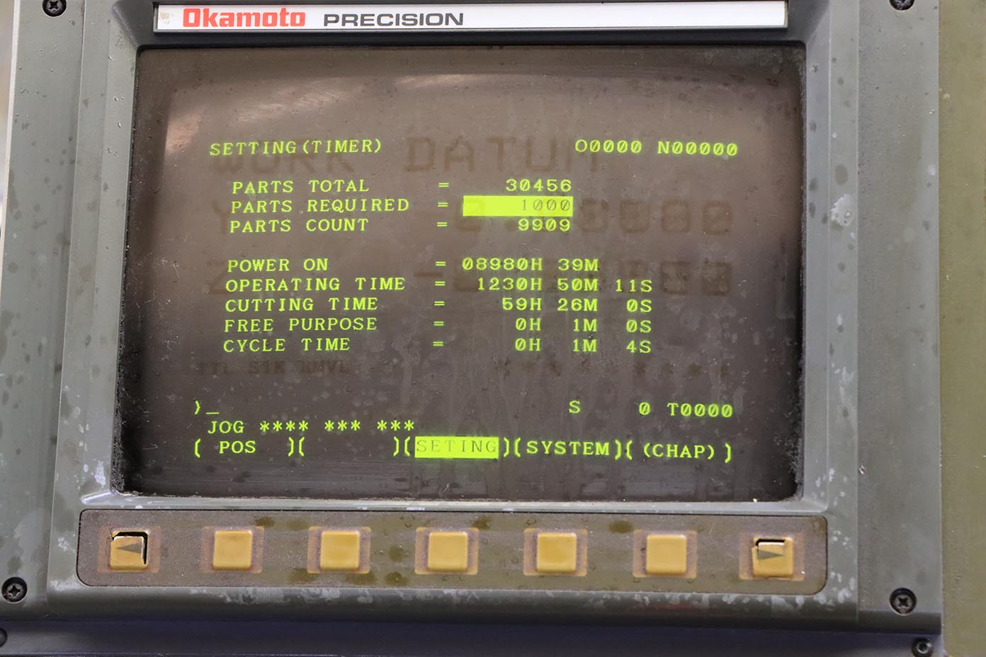 24" x 60" Okamoto #ACC-2460ST, CNC surface grinder, 20" x 3" x 8" wheel, Fanuc 21-G, servo ballscrews - Image 5