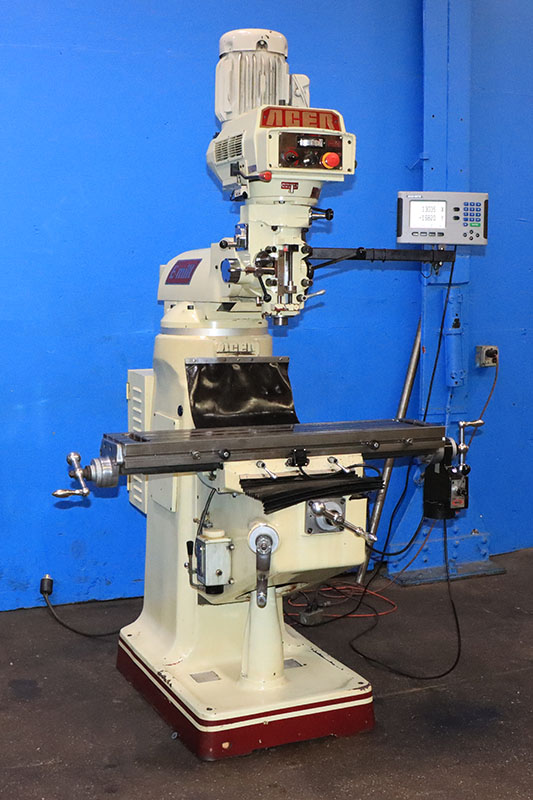 Acer #EVS-3VS, electronic variable speed vertical mill, 9" x42" tbl., 3 HP, 28" X, 12" Y, 5" Z, 60-4500 RPM - Image 2