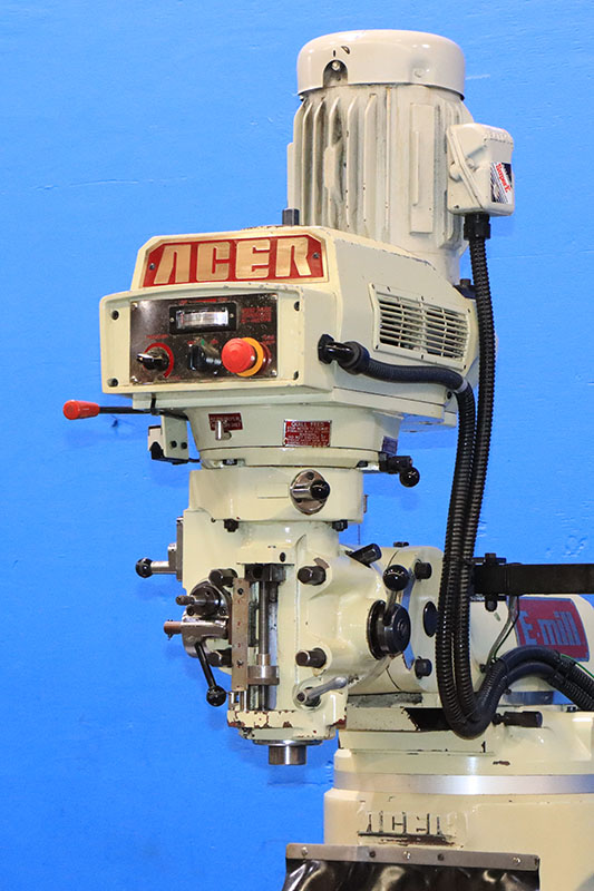 Acer #EVS-3VS, electronic variable speed vertical mill, 9" x42" tbl., 3 HP, 28" X, 12" Y, 5" Z, 60-4500 RPM - Image 4