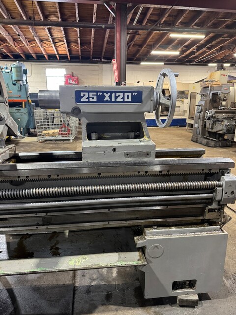 25"/32" x 120" Lehigh, gap bed engine lathe, 4.75" Bore, D1-8, 16" 3 & 4 jaw chuck, tooling package, 16" - Image 5