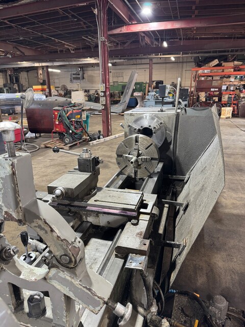 25"/32" x 120" Lehigh, gap bed engine lathe, 4.75" Bore, D1-8, 16" 3 & 4 jaw chuck, tooling package, 16" - Image 7
