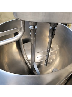 40 gallon Groen #DEE/4T-40, TA/3 electric tilting dual agitation & scrape surface cooker mixer (#1148C) - Image 9