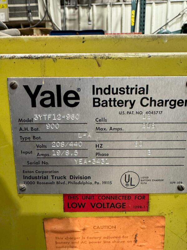 Yale #3YTF12-960, Battery Charger, 1985 - Image 5