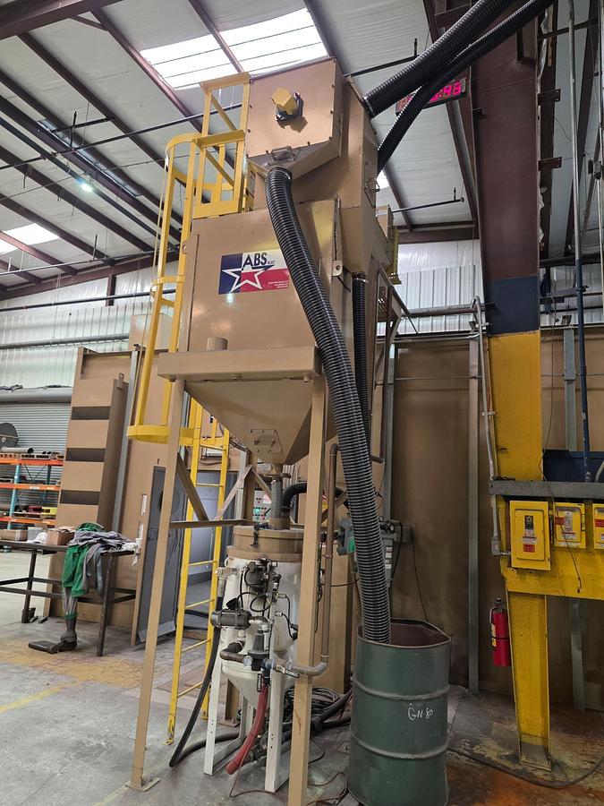 192" wide x 144" H x 432" L ABS, Walk-In Abrasive Blast Room, dust collector, 2021 - Image 6