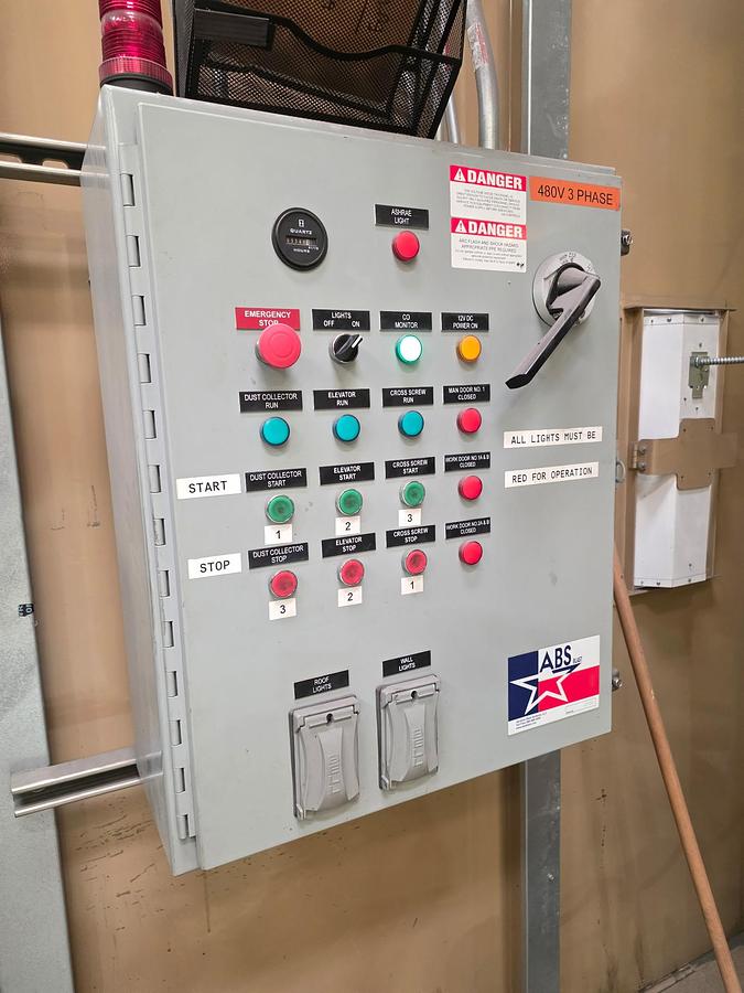 192" wide x 144" H x 432" L ABS, Walk-In Abrasive Blast Room, dust collector, 2021 - Image 7
