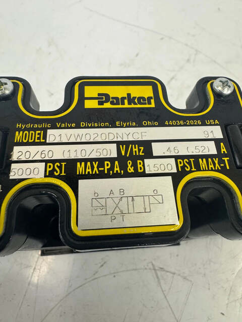 Parker Hannifin Valve D1VW020DNYCF 5000 PSI - Image 3