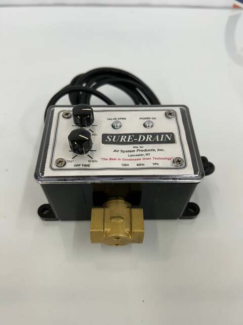 Sure-Drain SD11-Y Automatic Condensate Drain Valve - 120V, 275 PSI - Image 1