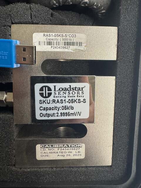 Loadstar Sensors S-Beam Load Cell Kit RAS1-05KS-S 5,000 Lb Capacity 16-Bit - Image 2
