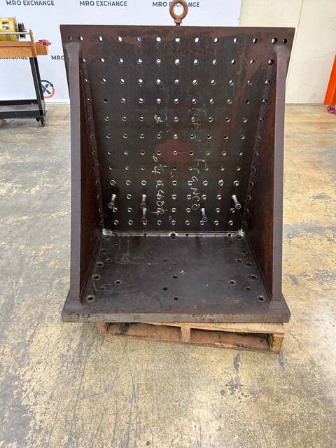 Angular Clamping Device Heavy-Duty Fabricated Steel Right Angle Plate | 24 1/4" L x 36" width x 39" 3/4" H - Image 1