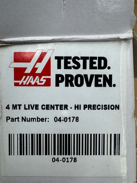 Haas Live Center 04-0178 | MT4 | No. 4 Morse Taper, 60 Deg. Point | Orientation: Axial - Image 3