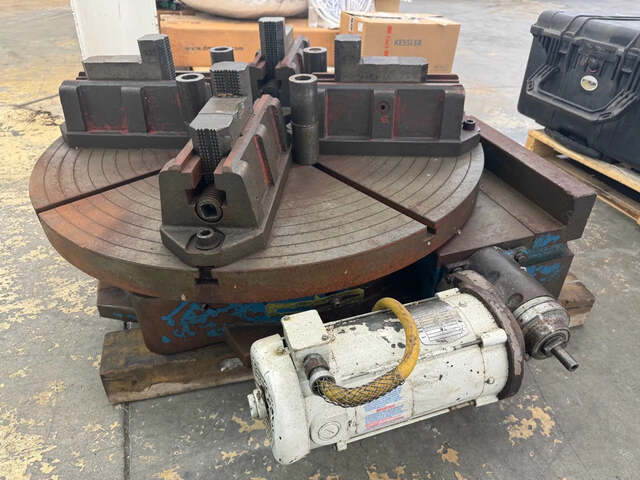 Pratt & Whitney Motorized Rotary Table | 36 in. Table Diameter | Orientation: Axial - Image 7