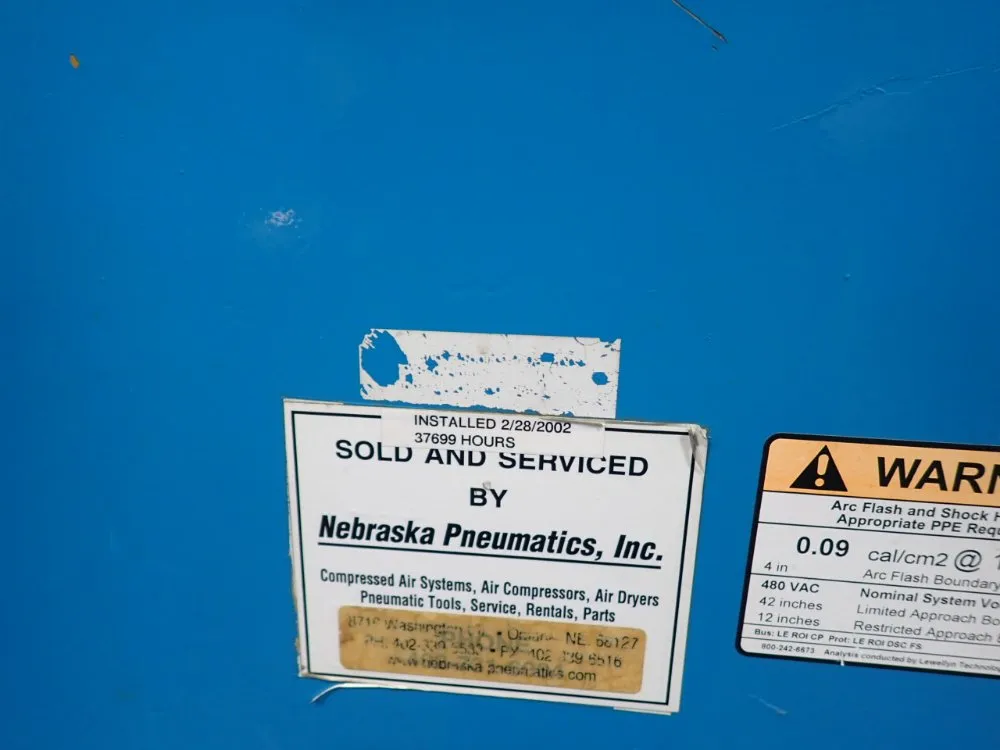 60 HP Leroi #60SSE, Air Compressor - Image 2