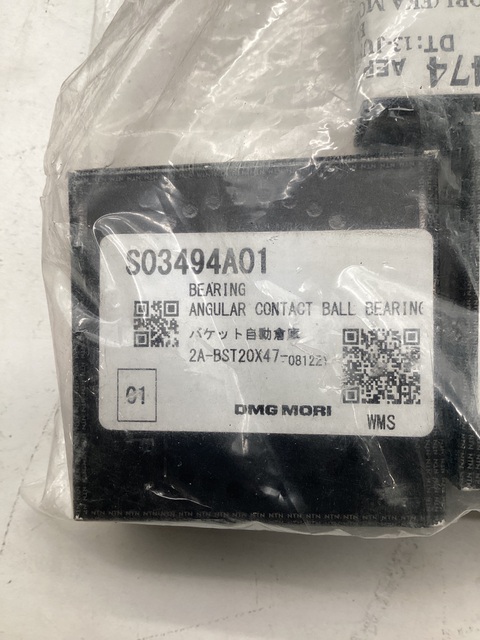DMG Mori Seiki #2A-BST20X47-081221, ANGULAR CONTACT BEARING, NEW - Image 1