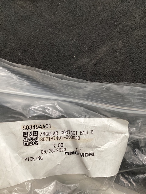 DMG Mori Seiki #2A-BST20X47-081221, ANGULAR CONTACT BEARING, NEW - Image 2