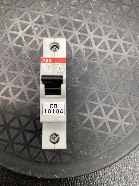 ABB #2CDS251001R0104, S201-C10 1P 10A 240V CIRCUIT BREAKER - Image 1