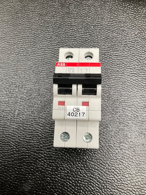 ABB #2CDS252001R0064, MINI CIRCUIT BREAKER 6A 2P DIN RAIL - Image 1
