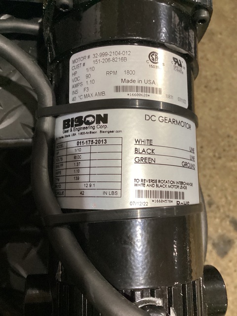 Bison Gear #011-175-2013, FOAM BELT CONVEYOR - Image 7