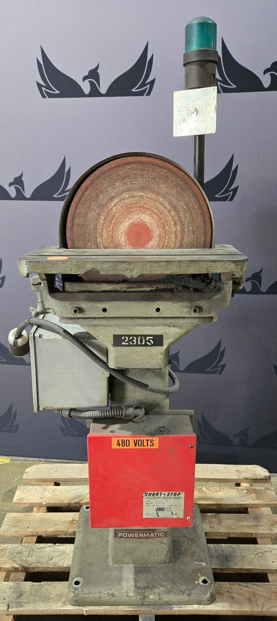 Strippit Houdaille, STRIPPIT / POWERMATIC HOUDAILLE Pedestal Disc Grinder - Image 1