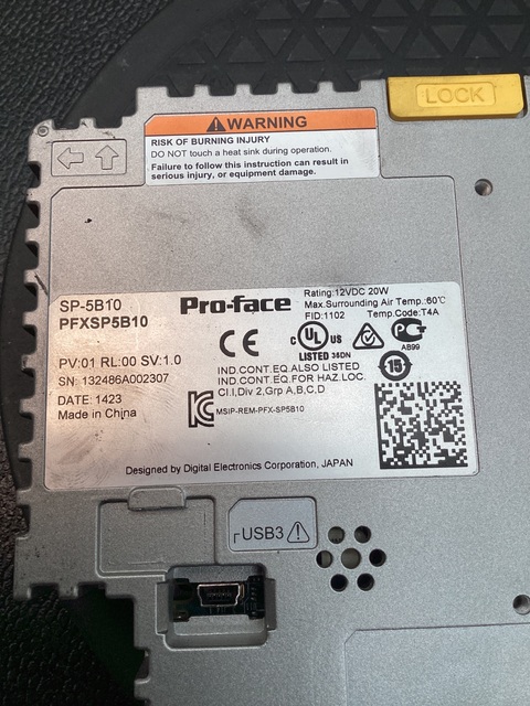Pro-Face #PFXSP5B10, SP5000 POWER BOX MODULE 12VDC USB SERIAL - Image 6
