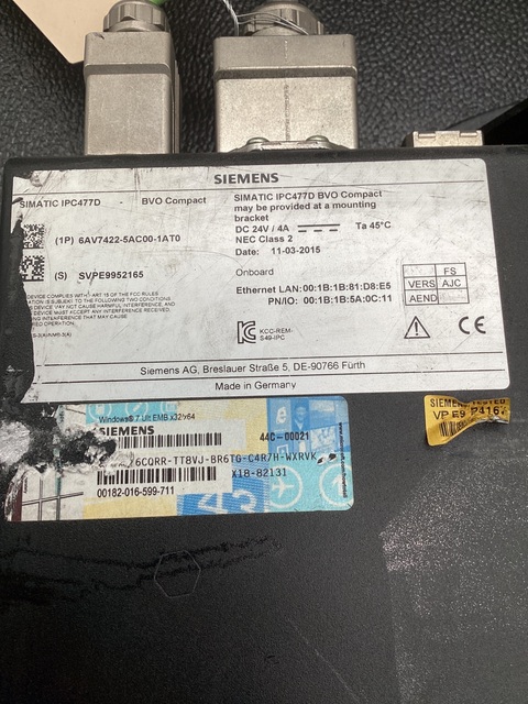 Siemens #6AV7422-5AC00-1AT0, IPC477D-BVO 15" Panel PC KP8F Buttons - Image 6