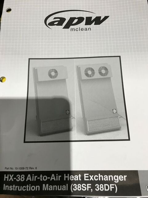 Apw Mclean #HX-38, PANEL AIR CONDITIONER / ENCLOSURE COOLER, NEW - Image 3