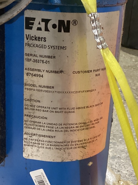 Eaton #PSSPA1005V003-710-C2-F-F-MNO, PSBPA1005V003X710XXCXX2FXFXMNOXX HYDRAULIC POWER UNIT - Image 7