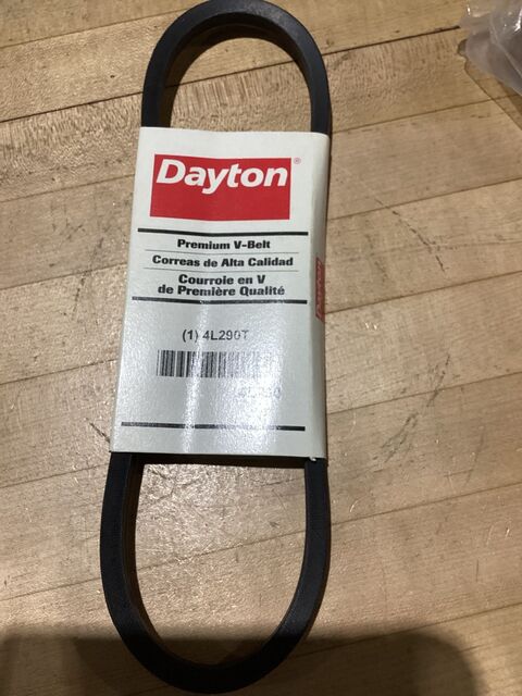 Dayton #4L290T, V-BELT 29" LENGTH FRACTIONAL HP, NEW - Image 2