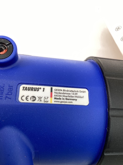 Gesipa #1457665, TAURUS 1 Pneumatic Rivet Tool, NEW - Image 8