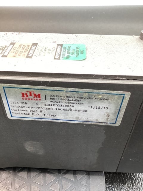 BTM #TPCA62-GP-723119H-180AL/R-NS-90, POWER CLAMP - Image 6