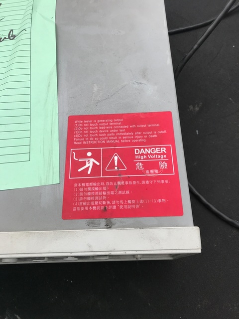 Chroma #19035, EST SCANNER AC/DC/IR/DCR 8CH SAFETY TESTER - Image 3