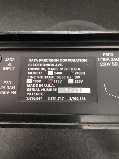 Data Precision #2480, CORP 2480 DIGITAL MULTIMETER - Image 5