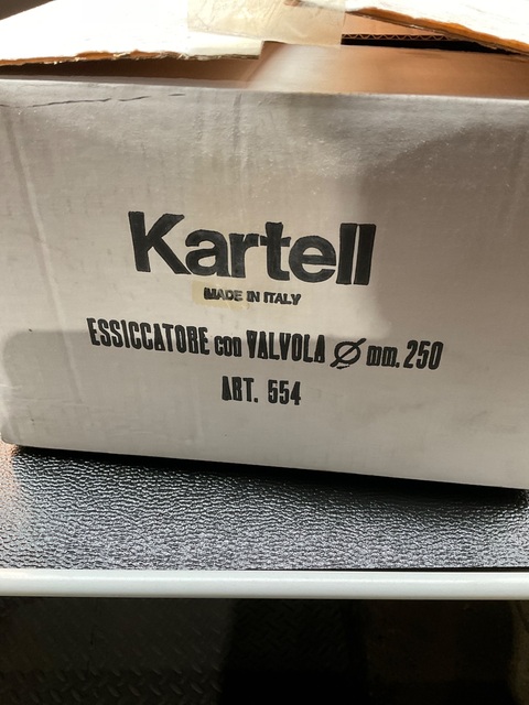 Kartell #554, Desiccator Plastic Vacuum PC/PP 250mm 554, NEW - Image 1