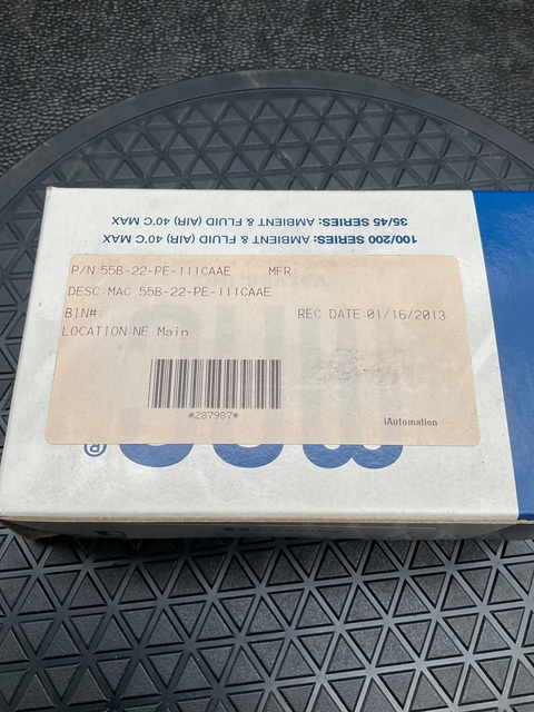 MAC Valves #55B-22-PE-111CAAE, VALVES 55B-22-PE-111CAAE SOLENOID VALVE 3-WAY INLINE 3/8 NPT, NEW - Image 3
