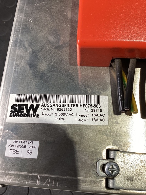 SEW Eurodrive #HF075-503, hf075503 75a output filter 230500v - Image 6