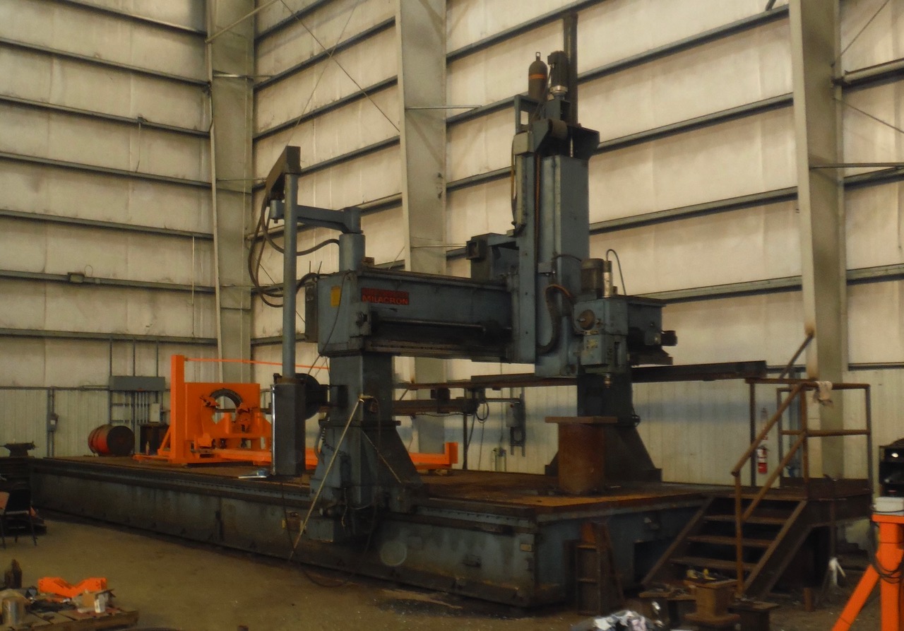 Cincinnati Milacron, CNC Bridge Mill, 430" X Travel, 120" Y Travel, 48" Z, 50" daylight, 128" centers, 10 HP - Image 8