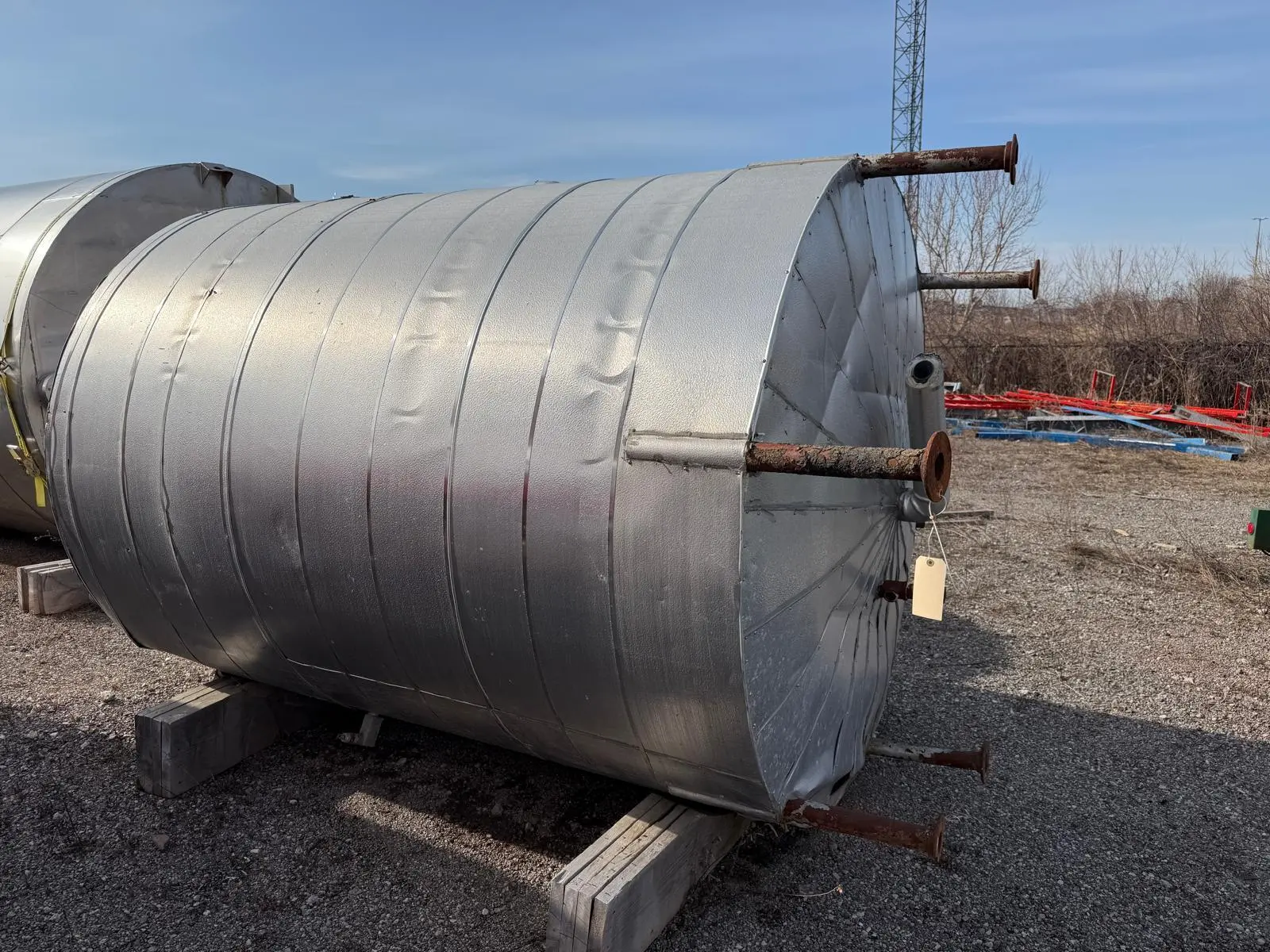 2800 gallon Vertical Stainless Steel Storage Tank, Insulated, 85" x 85" x 115", 3,500 LBS - Image 5