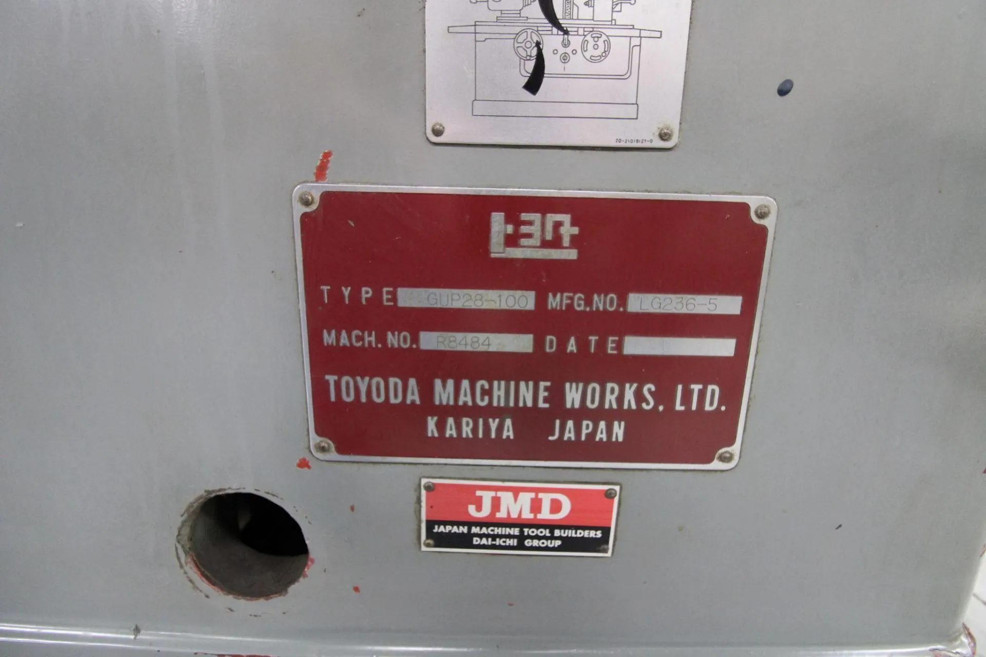 Toyoda #GUP 28-100, Cylindrical Grinder, 12" x 40" Capacity, Internal Attachment, 1984 - Image 8