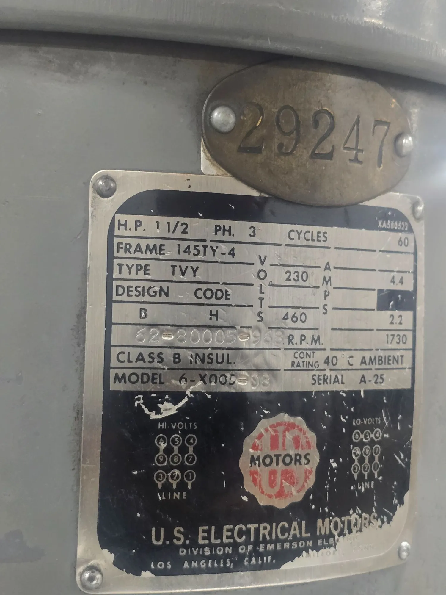 Bridgeport #Series 1, Vertical Mill, 1.5 HP, R-8 Spindle, 42" x 9" Table, 31" X/12" Y/16" Z, 1986 - Image 1