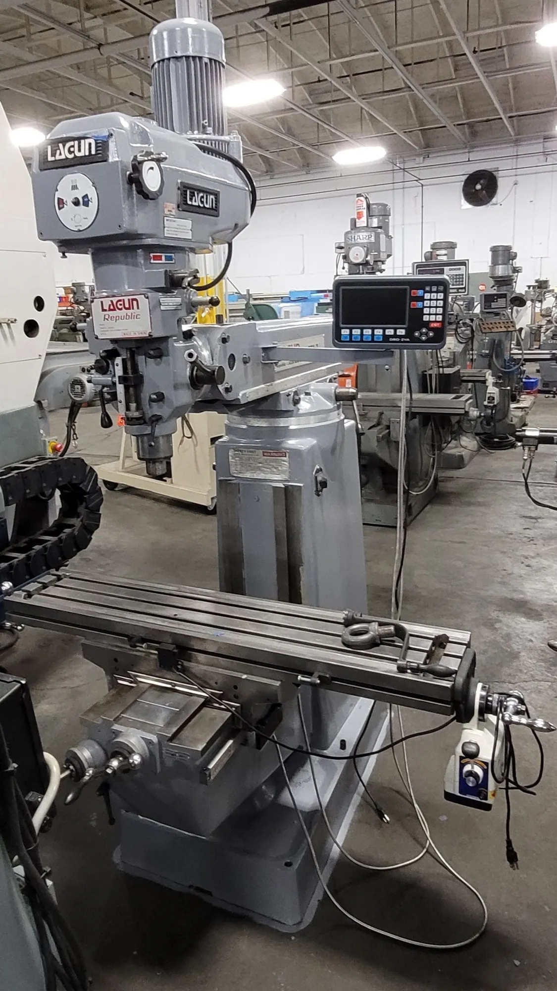 Lagun Republic-Lagun #FTV-2, Vertical Mill, Variable Speed, X-Axis Power Feed, 3 HP - Image 3