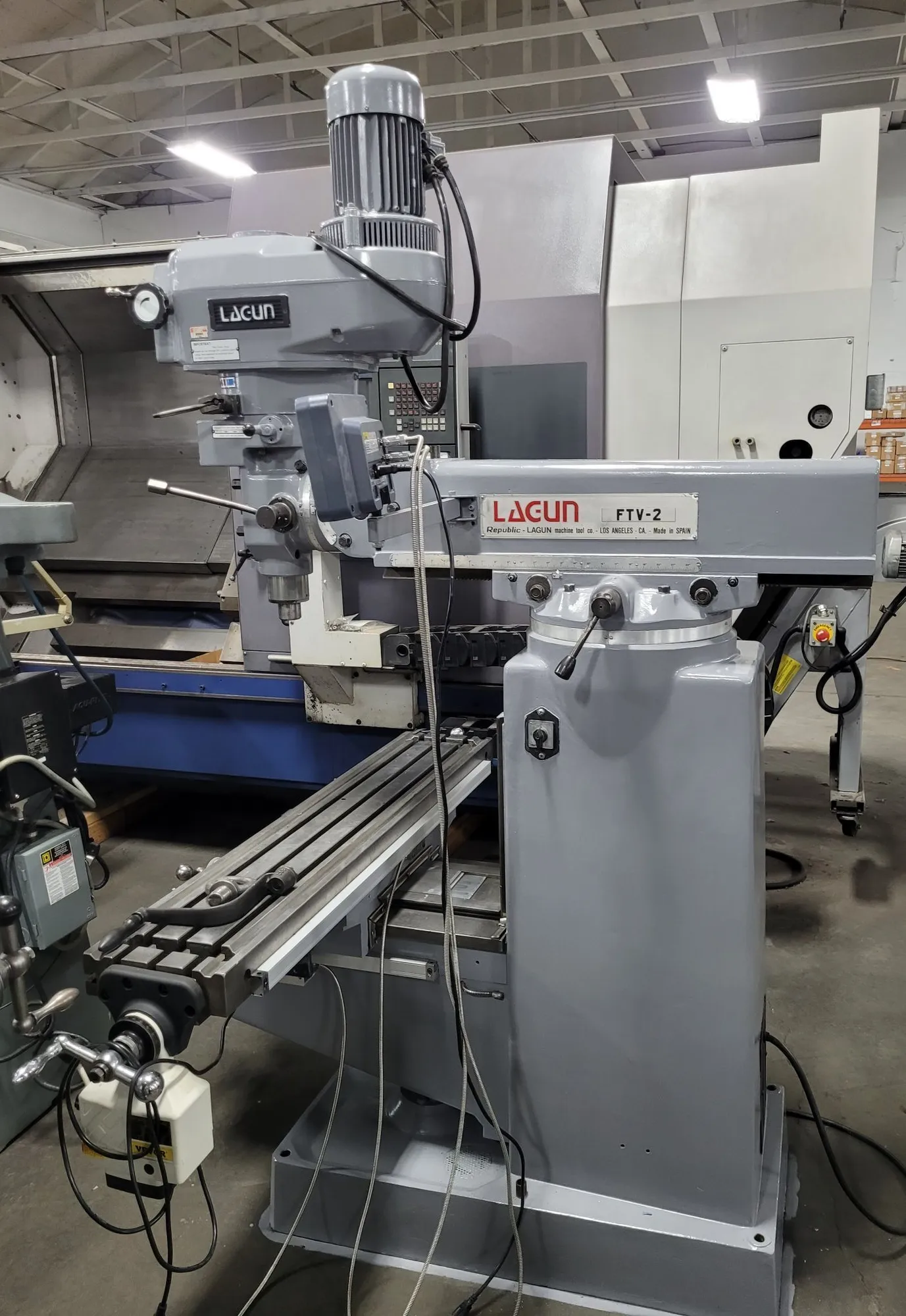 Lagun Republic-Lagun #FTV-2, Vertical Mill, Variable Speed, X-Axis Power Feed, 3 HP - Image 5