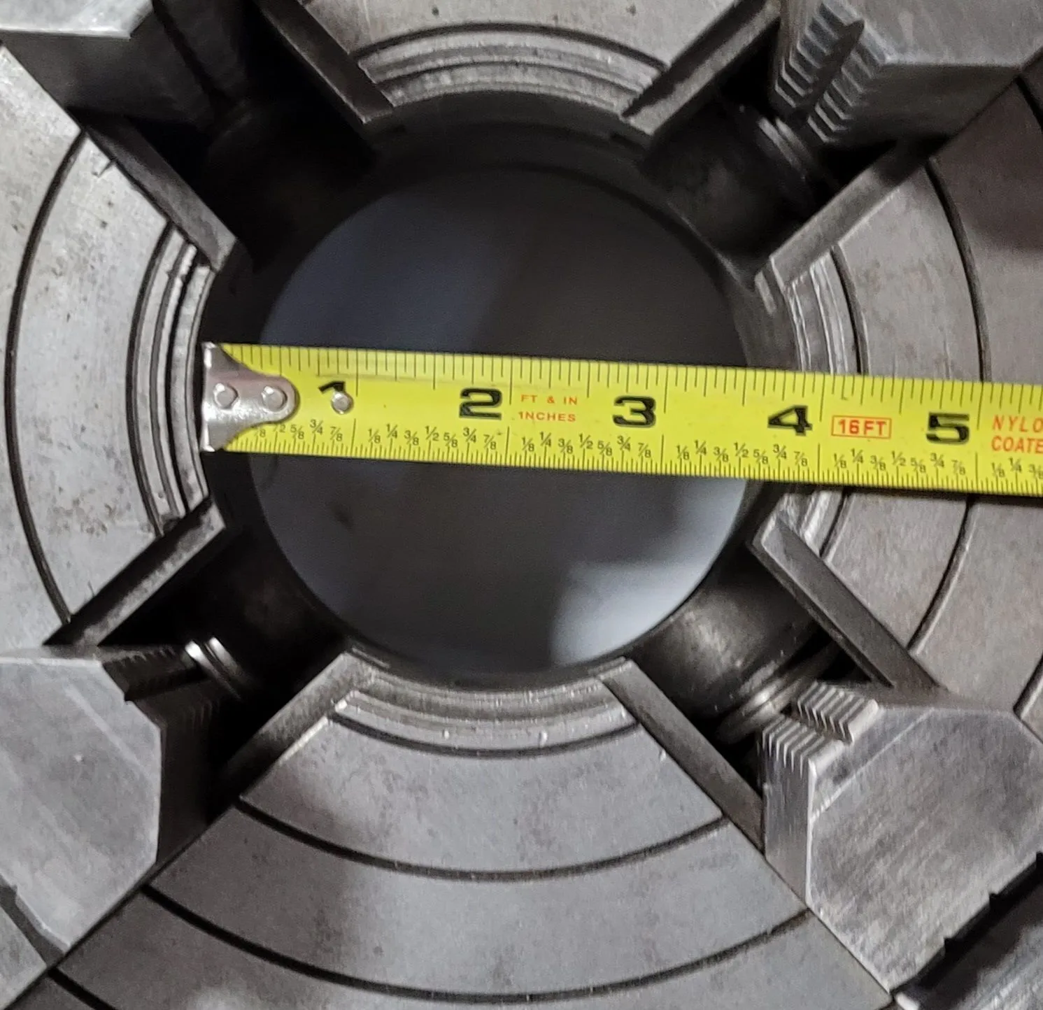Bison #4344, 4-Jaw Chuck, 15.75" diameter, D1-8 Backplate - Image 6