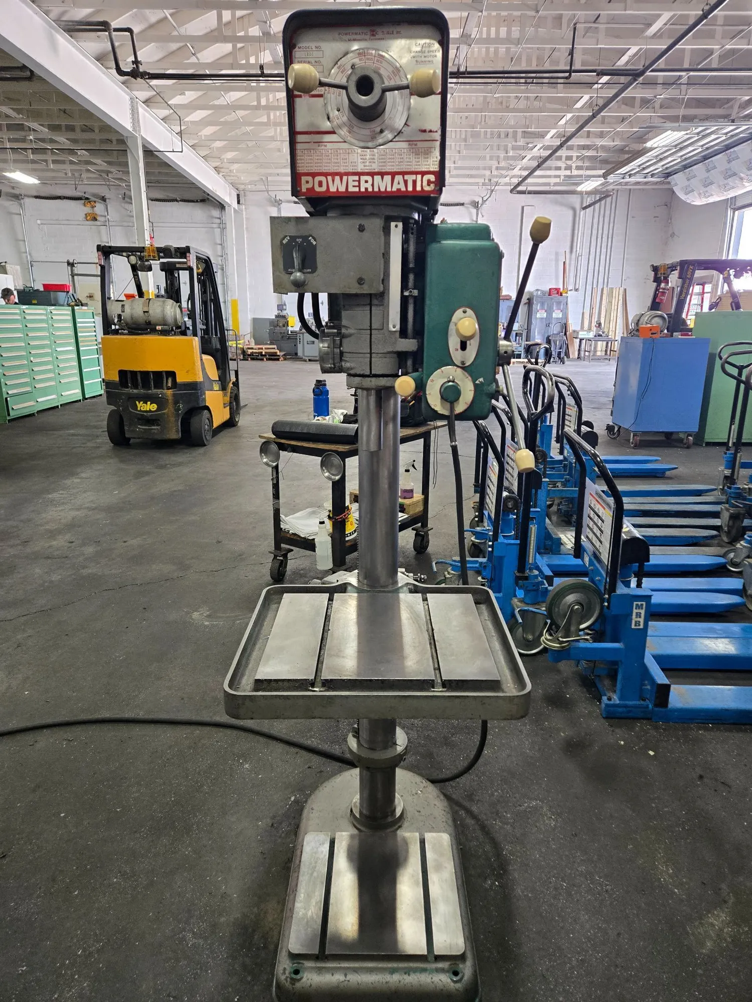 Powermatic #1200, 20" Variable Speed Floor Model Drill Press with Power Down Feed - Image 2