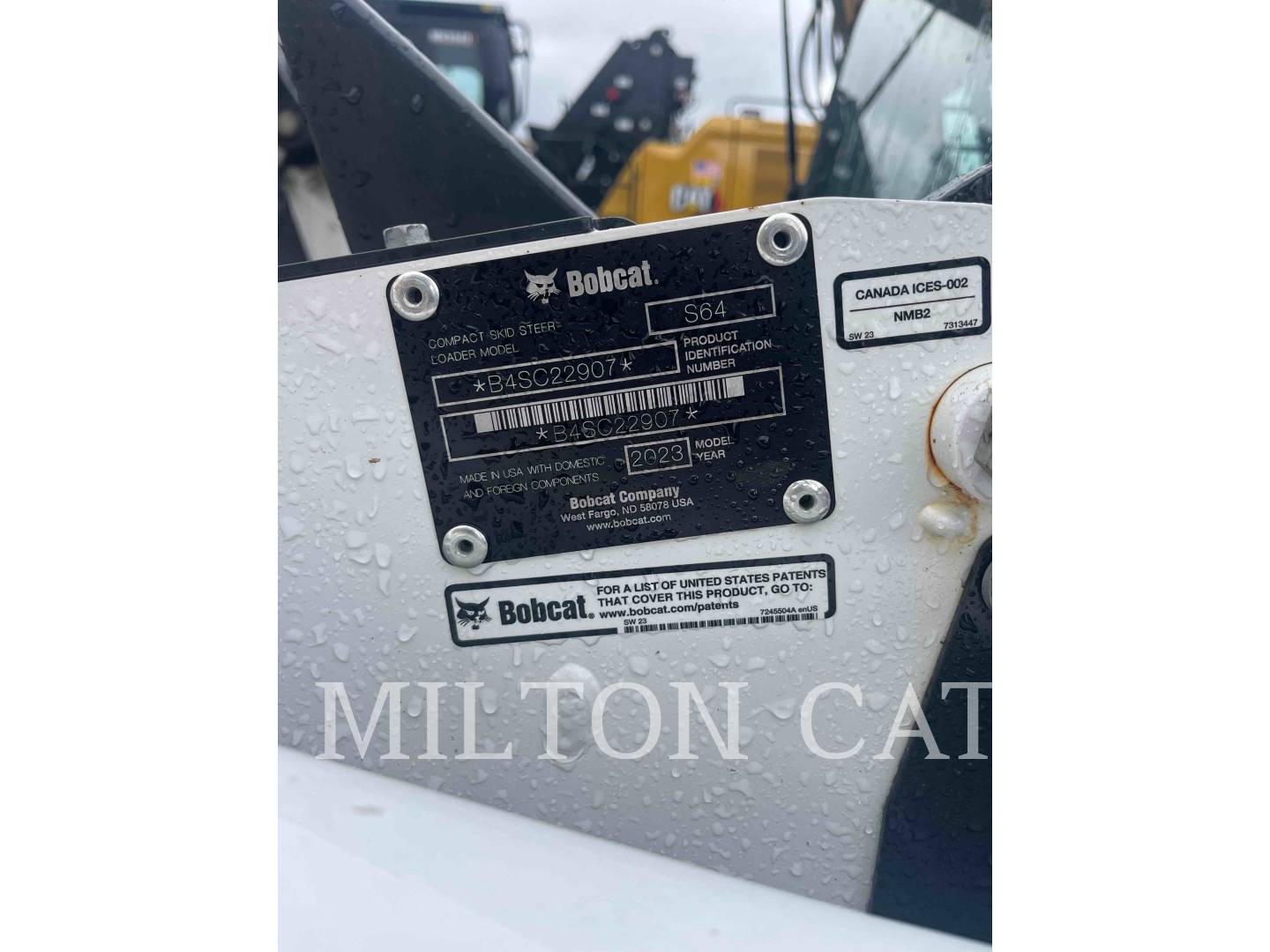 Bobcat S64, Skid Steer Loader, 391 hours, S/N: B4SC22907, 2023 - Image 6