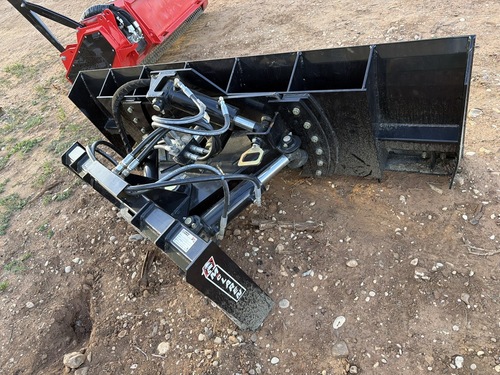 McLaren 84" 6-Way Skid Steer Dozer Blade, Power Tilt, Universal Quick Attach, Heavy-Duty Cutting Edge, 2025 - Image 2