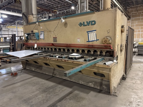 1/2" x 12' LVD #12-OH-50, Hydraulic Power Squaring Shear, 25 HP, 230V, 3 Ph, Powered Back Gauge, 1990 - Image 3