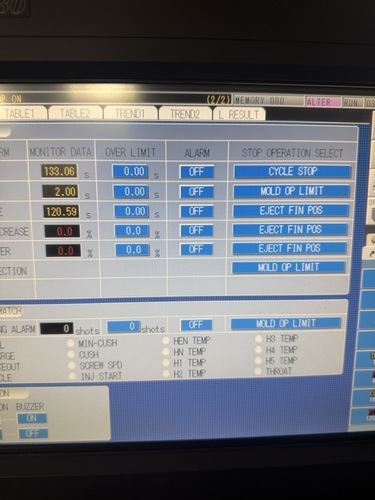 65 Ton, Toshiba #EC65NIIV30-1.5B, Electric Injection Molding Machine, 2.9 Oz., 18.8" x 14.2" Tie Bar, 2008 - Image 7