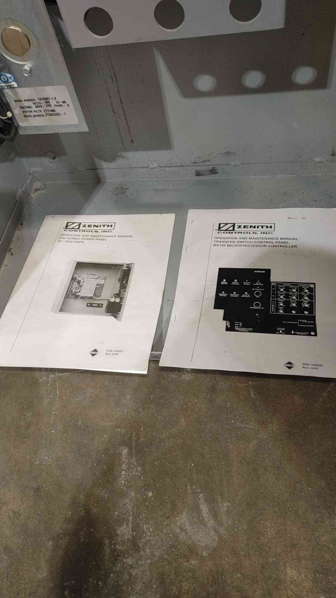 225 Amp. GE Zenith #ZTGK22EC-7, ZTG Series, Automatic Transfer Switch, 480 Volts, 3 Phase - Image 6
