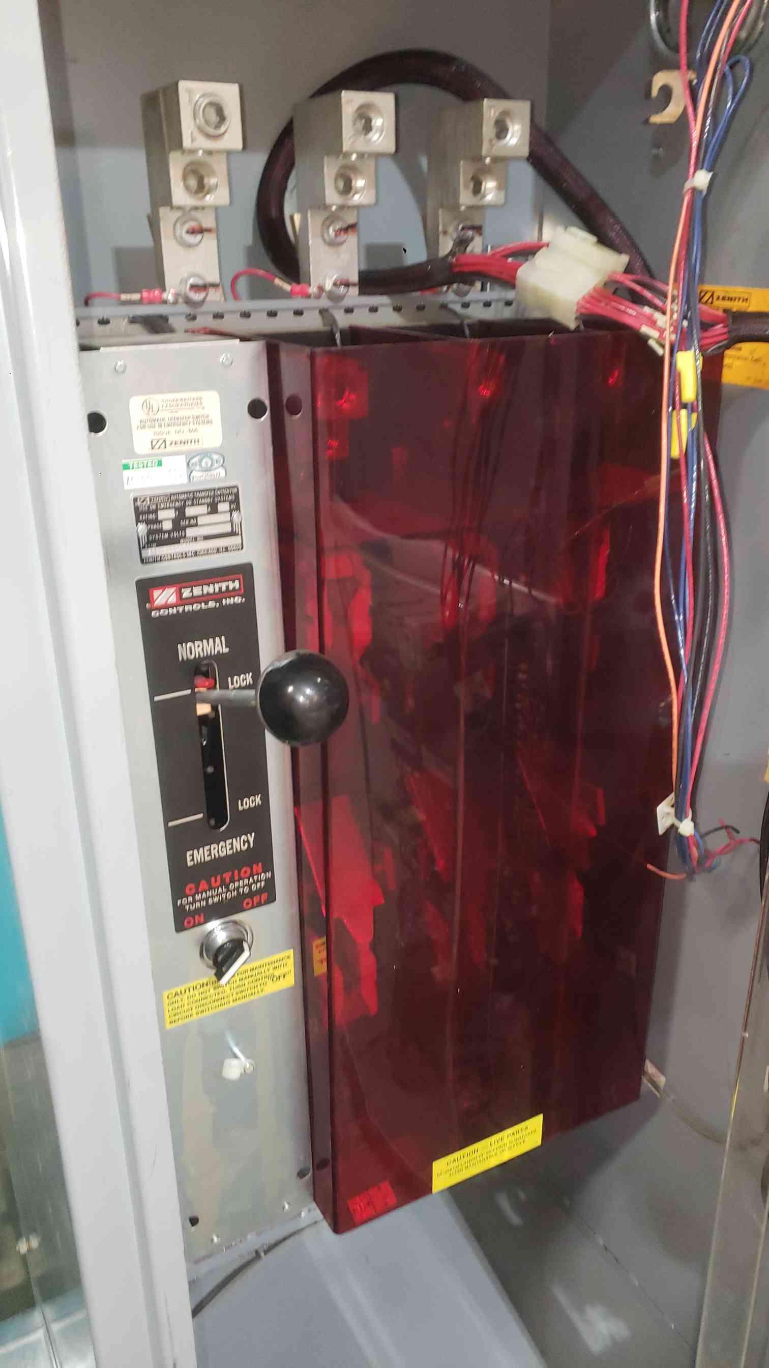 600 Amp. GE Zenith #ZTSH60EC-5, ZTS Series, Automatic Transfer Switch, 480 Volts, 3 Phase - Image 4